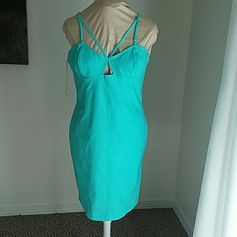 macys fashion star 12 tiffany blue fitted dress